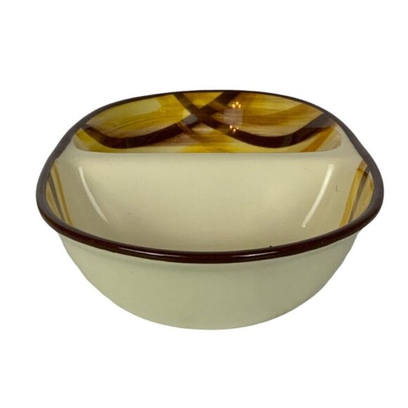 Vintage Metlox Poppytrail Vernonware Organdie Oval Divided Serving Vegetable Bow - Picture 4 of 7